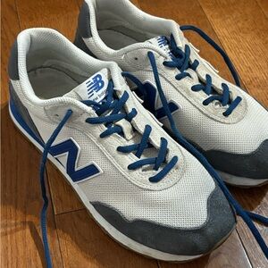 New Balance Men's White and Blue Sneakers size 7.5
